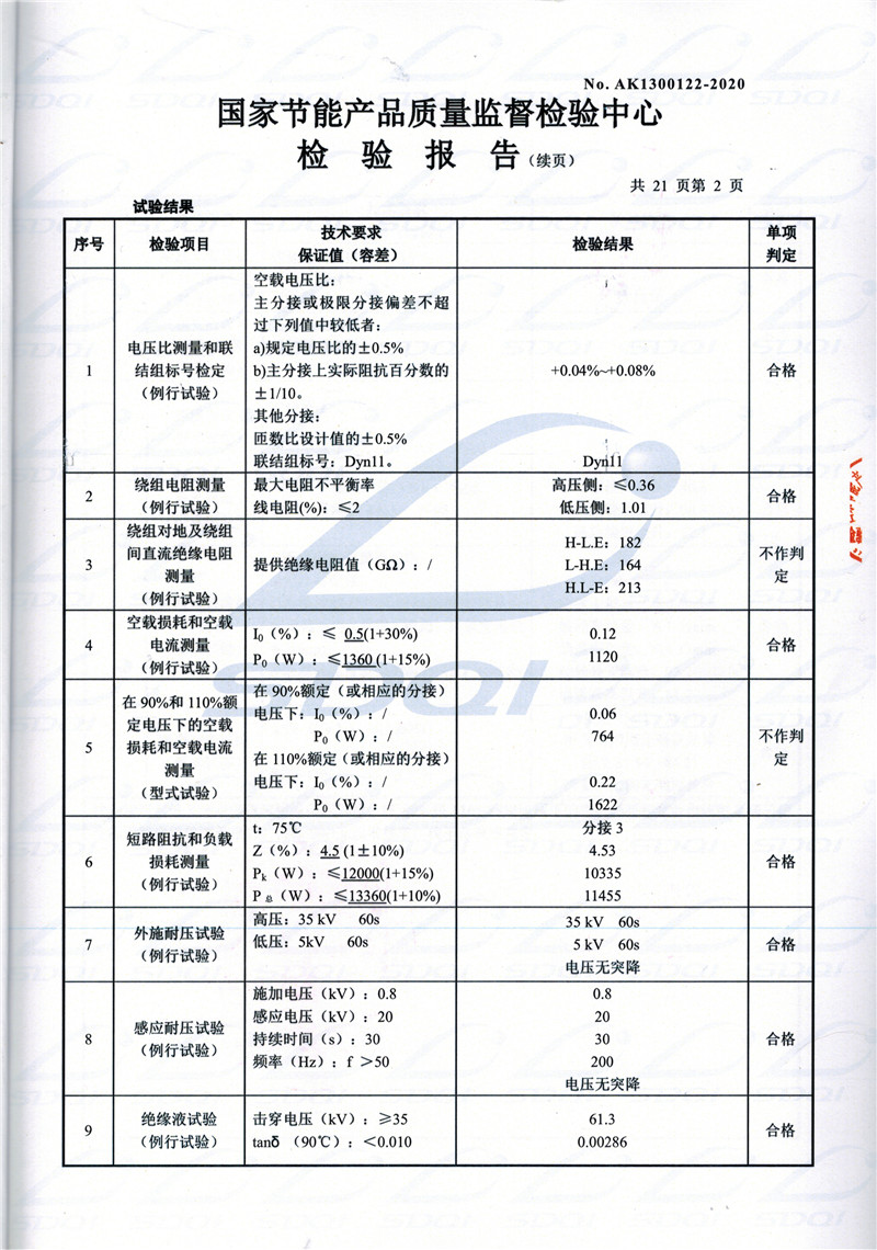 高低压试验报告-S11-1250英山英山英山油浸式变压器-2.jpg